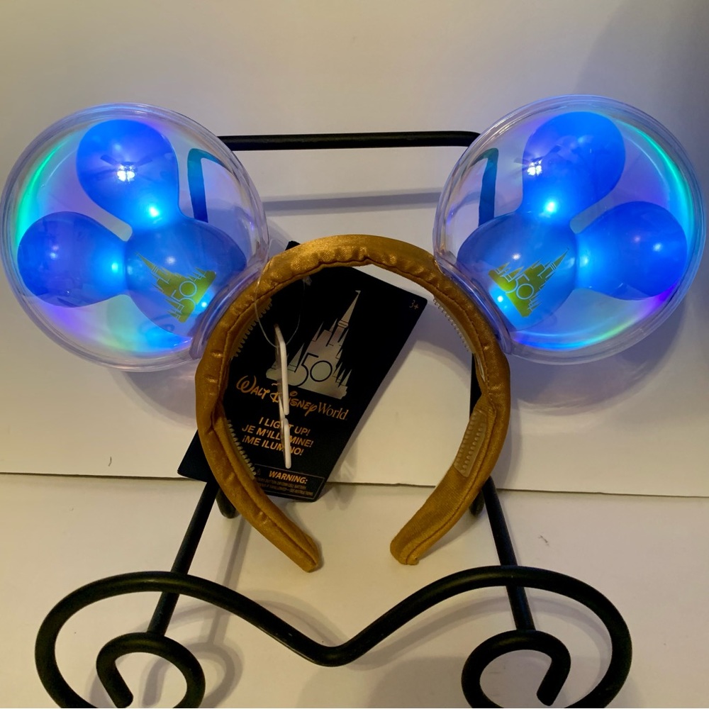 NWT. Disney Mickey Mouse balloon light up ears. 50th anniversary